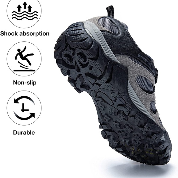 Zasepy imported mens waterproof hiking shoes.   NWOT.  Size 42 or US 8.5 - Picture 4 of 10